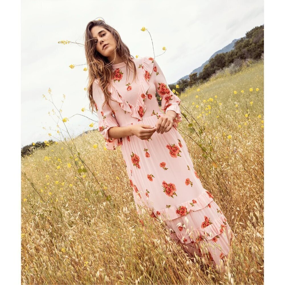 Christy Dawn The Bijou Dress in Blush Pansy size S NWT